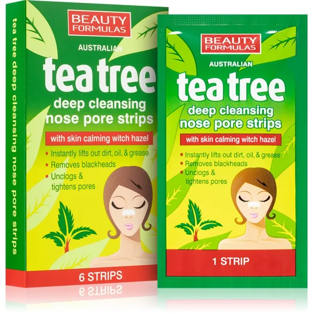 Beauty Formulas Tea Tree Ninapooride ribad mustpeade eemaldamiseks 6 tk