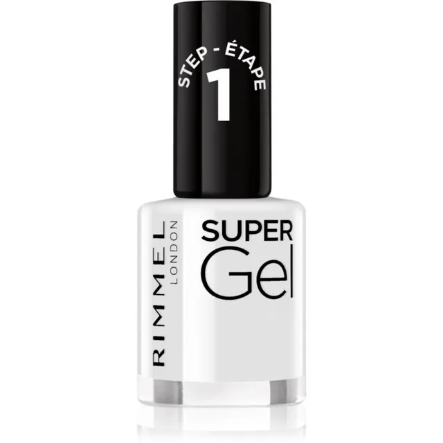 Rimmel Super Gel Geelküünelakk ilma UV / LED-lampide kasutamiseta varjund 001 Basic B 12 ml