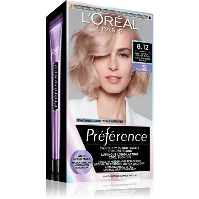 L’Oréal Paris Préférence Juuksevärv varjund 8.12 Alaska 1 tk
