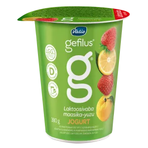 Gefilus Maasika-Yuzu jogurt, laktoosivaba, 380 g