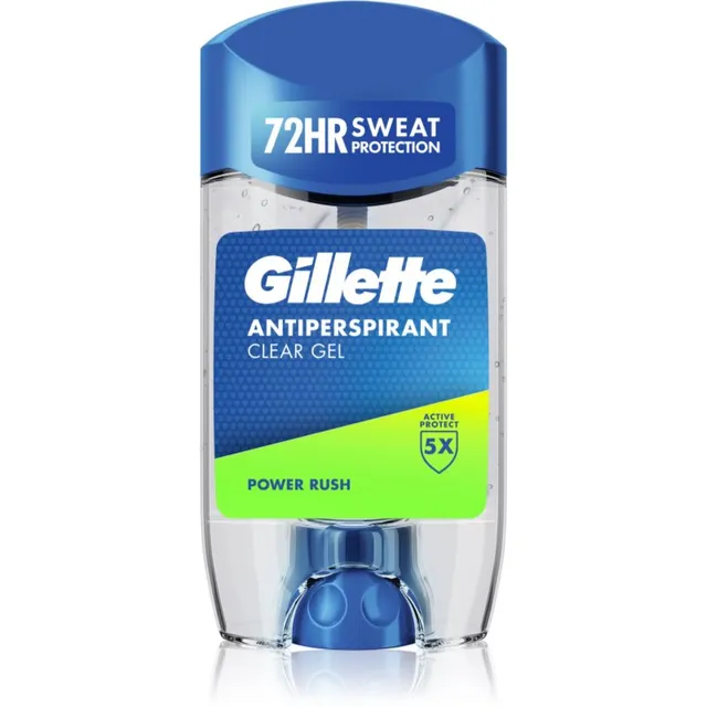 Gillette Power Rush Higistamisvastane geel meestele 70 ml