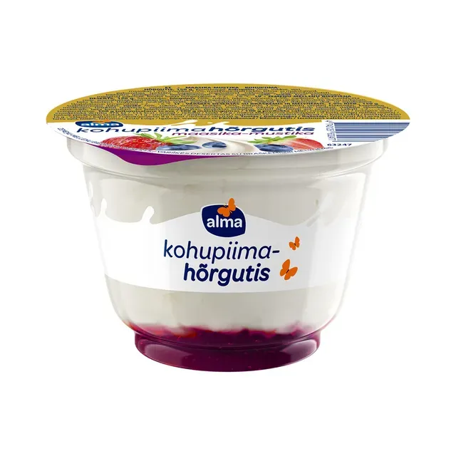 Kohupiimahõrgutis maasika-mustika, ALMA, 150 g