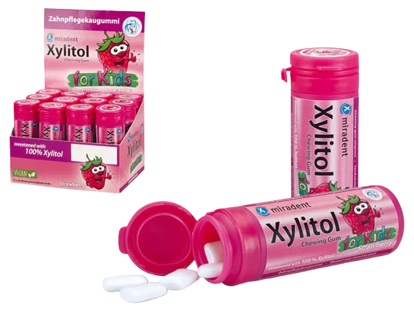 Miradent Xylitol Gum Kids Strawberry