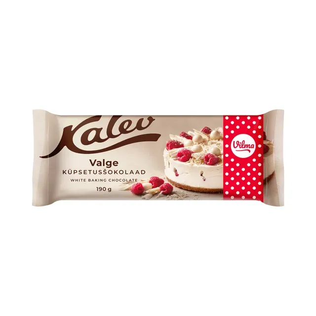 Vilma küpsetusšokolaad valge, KALEV, 190 g