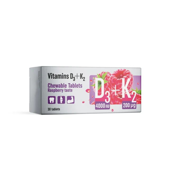 VITAMIINID D3+ K2 VAARIKAMAITSELISED NÄRIMISTBL N30