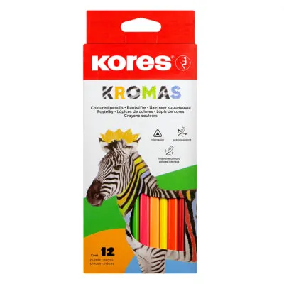 Värvilised pliiatsid Kores Kromas 12tk