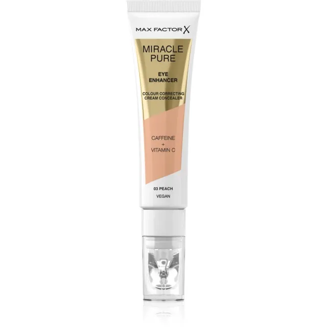 Max Factor Miracle Pure Kreemjas peitekreem tursete ja tumedate rõngaste raviks varjund 03 Peach 10 ml