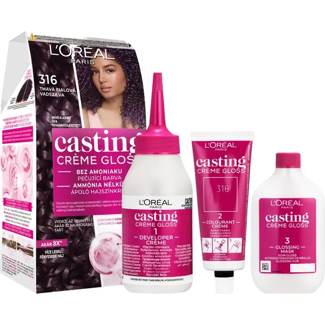 L’Oréal Paris Casting Creme Gloss Juuksevärv varjund 316 Plum 1 tk