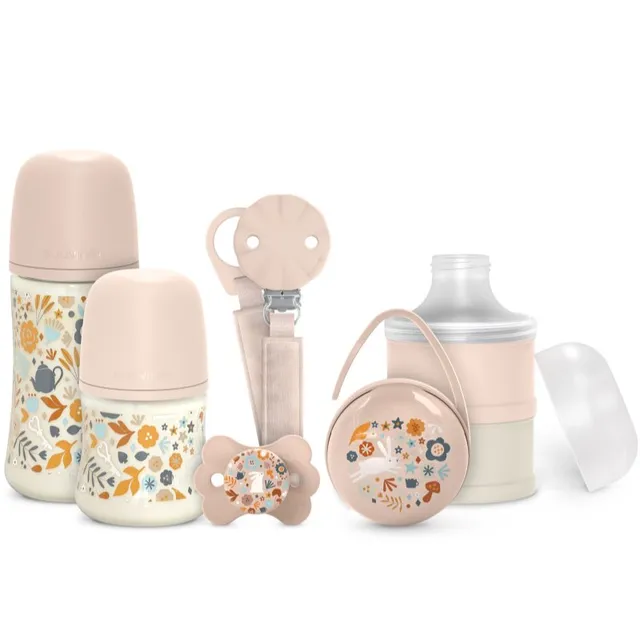 Suavinex Wonderland Baby Set Pink Kinkekomplekt beebide jaoks