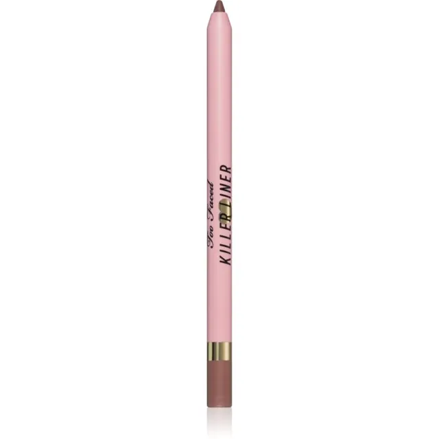 Too Faced Killer Liner 36 Hour Waterproof Gel Eyeliner Pencil Veekindel geel-silmalainer pikaajalise mõjuga varjund Killer Taupe 1,2 g