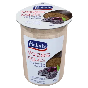 Baltais Leivajogurt musta ploomiga 380g