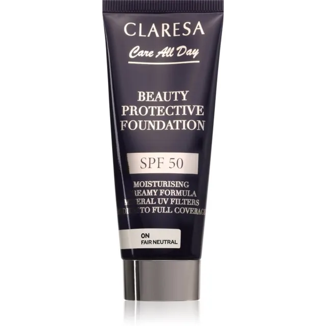 Claresa Care All Day Beauty Protective Foundation Nahka kaitsev jumestuskreem SPF 50 varjund 0N Fair Neutral 30 ml
