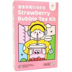 Boba Bubble tee kiirkmpl 3*85g maasika