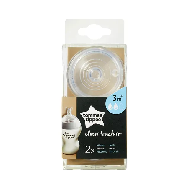 Pudelilutid Natural Start Easy-vent, TOMMEE TIPPEE, 2 tk