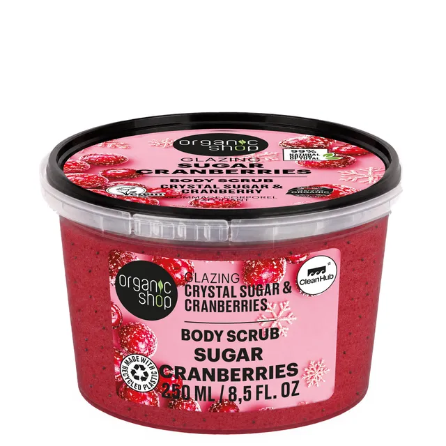 ORGANIC SHOP Crystal Sugar & Cranberries Body Scrub 250ml