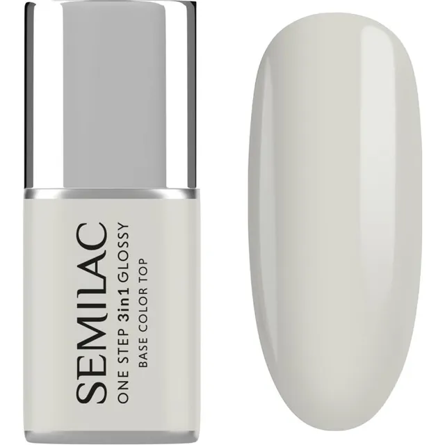 Semilac One Step 3in1 Glossy Geelküünelakk varjund 110 The White 7 ml