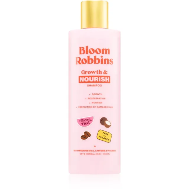 Bloom Robbins Growth & Nourish Šampoon tervete ja kaunite juuste jaoks 250 ml