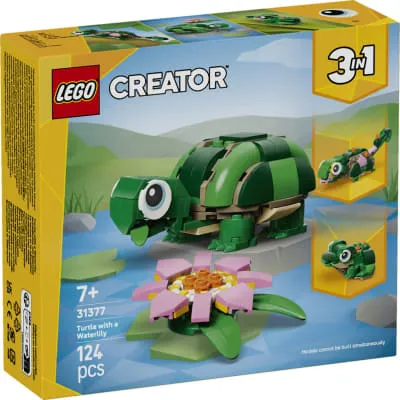 Konstr.LEGO Kilpkonn vesiroosiga 31377