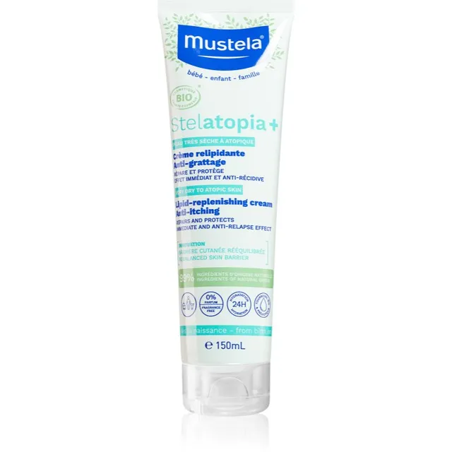 Mustela BIO Stelatopia+ Rahustav kreem lastele sünnist alates 150 ml