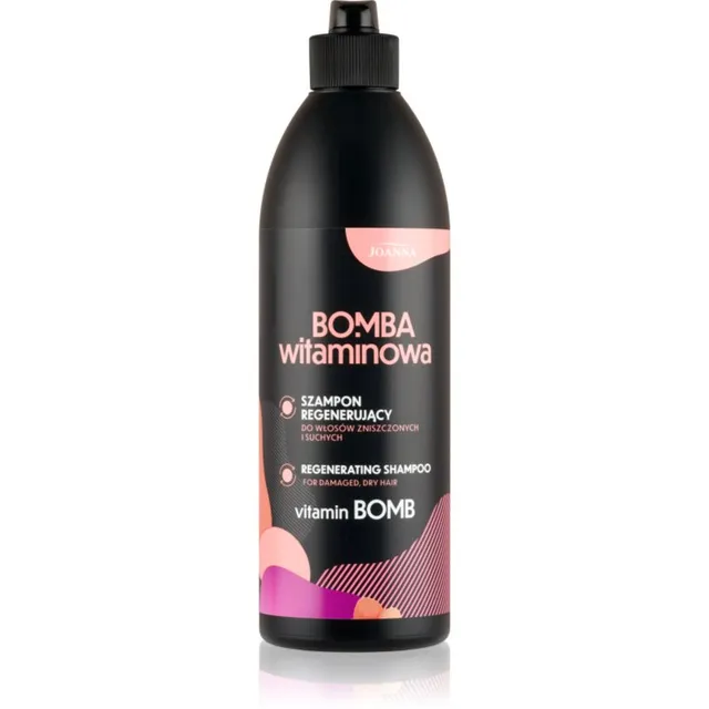 Joanna Vitamin Bomb Regenerating Shampoo Taastav šampoon kuivadeleja kahjustatud juustele 500 ml