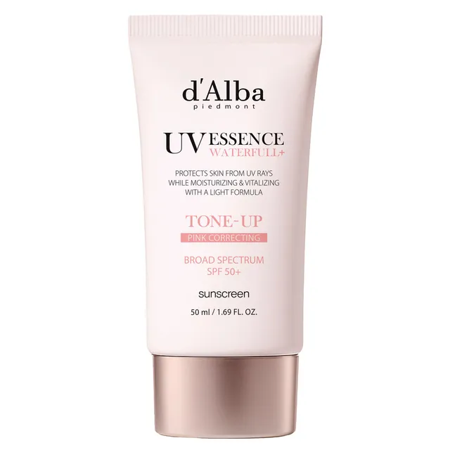 D'ALBA Waterfull Essence Tone-Up Pink Correcting Sun Cream SPF50 50ml