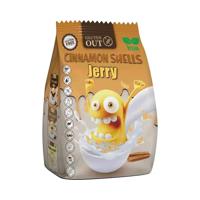 Gluteenivabad kaneelimaitselised teraviljahelbed, JERRY, 375 g