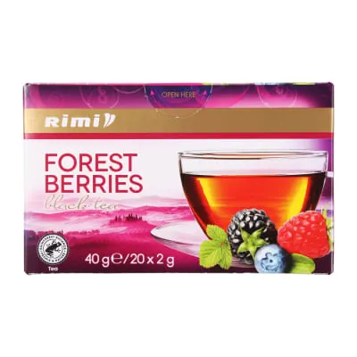 Tee must metsamarja Rimi 20x2g