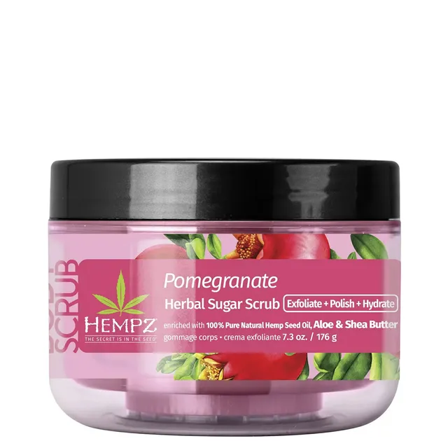 HEMPZ Pomegranate Herbal Sugar Scrub 176g