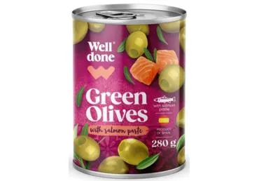Roh.oliivid lõhe.täid.WELL DONE 280g