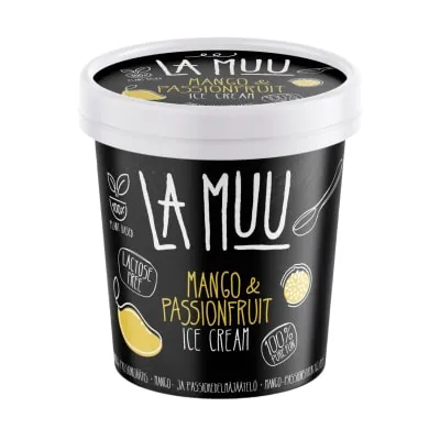 Jäätis Mango-passioni La Muu vegan 250g/500ml