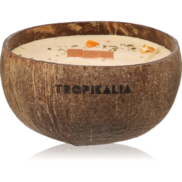 Tropicandle Sandalwood & Tangerine lõhnaküünal puidust taht 350 ml