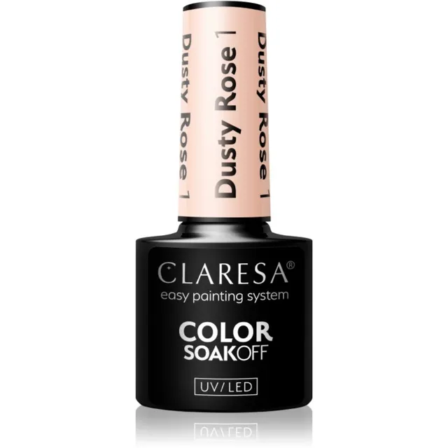 Claresa SoakOff UV/LED Color Dusty Rose Geelküünelakk varjund 1 5 g