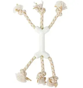 Köiest koera mänguasi, kuue haruga Tug Toy (Pawise)