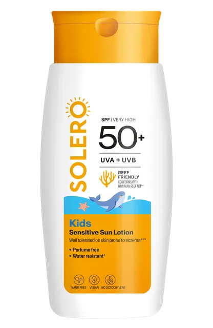 SOLERO PÄIKESEKAITSELOSJOON SPF50+ LASTELE 200ML