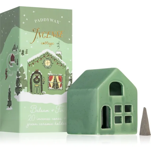 Paddywax Ceramic Village Balsam & Fir Kinkekomplekt