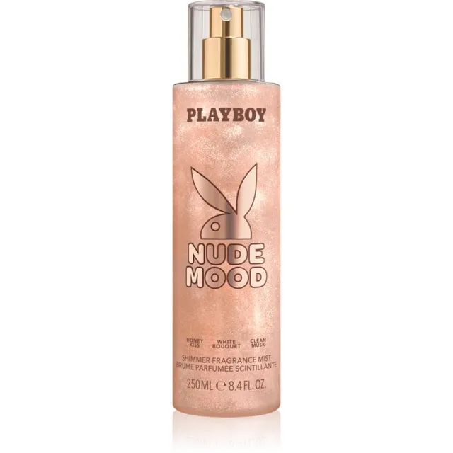 Playboy Nude Mood Kehapihusti sädelusega naistele 250 ml