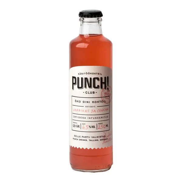 Gini Kokteil Vaarikas ja Sencha Kokteiljook alk.6.5% vol 250ml Eesti