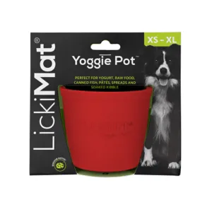 LickiMat® Yoggie Pot Red lakutops