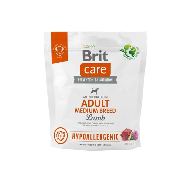 Brit Care kuivtoit keskmist tõugu koerale, lammas/riis, 1 kg