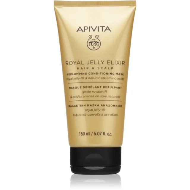 Apivita Royal Jelly Elixir Replumping Conditioning Mask kaks-ühes-toode: palsam ja mask 150 ml