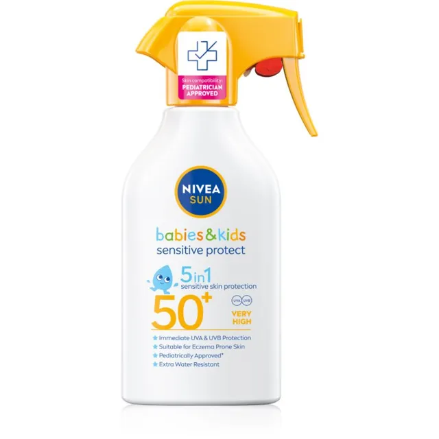 NIVEA SUN Babies & Kids Laste päevituspihusti tundlikule nahale SPF 50+ 250 ml