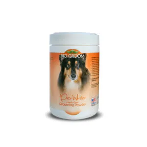 Bio Groom Pro White Harsh hooldav puuder karmikarvalistele koerale ja kassile 170g