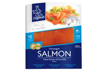 Soolalõhefilee viilud ZIGMAS, 100g