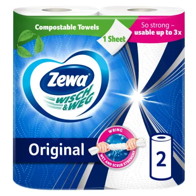 Majapidamispaber Zewa Wisch&Weg Original 2r