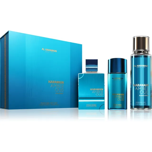 Al Haramain Amber Oud Aqua Dubai Kinkekomplekt unisex 1 tk