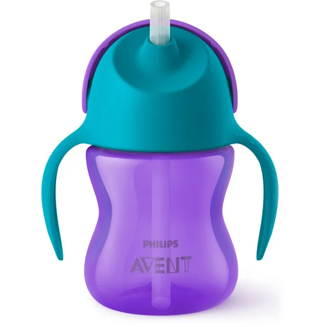 Philips Avent Bendy Straw SCF796/02 9m+ Tass painutatava kõrrega Purple 1 tk