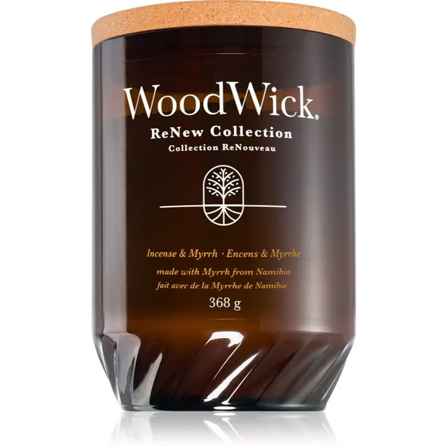 Woodwick Renew Incense & Myrrh lõhnaküünal 368 g