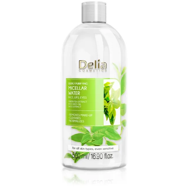 Delia Cosmetics Micellar Water Green Tea Värskendav mitsellaarvesi 500 ml