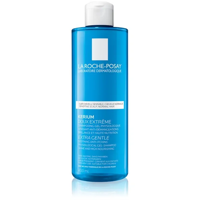 La Roche-Posay Kerium Õrn füsioloogiline geelšampoon normaalsetele juustele 400 ml