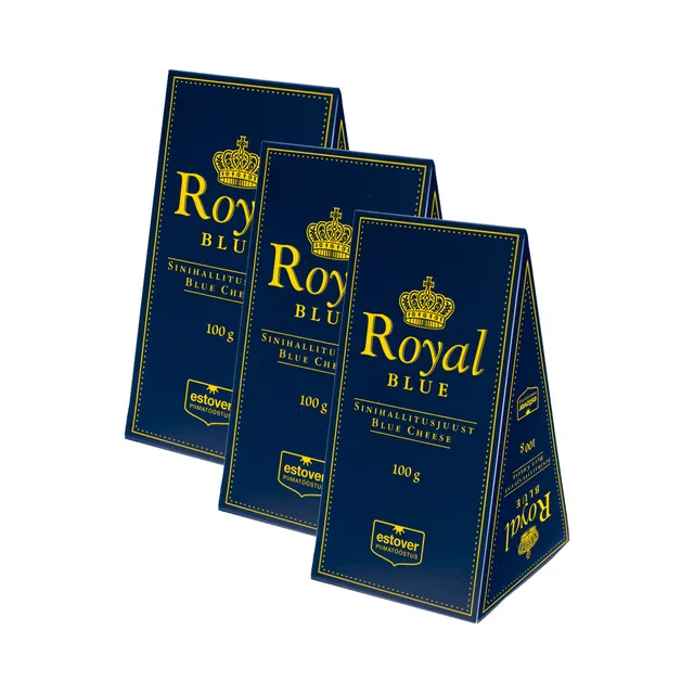 HULGI Sinihallitusjuust 3tk, ROYAL BLUE, 3 x 100g